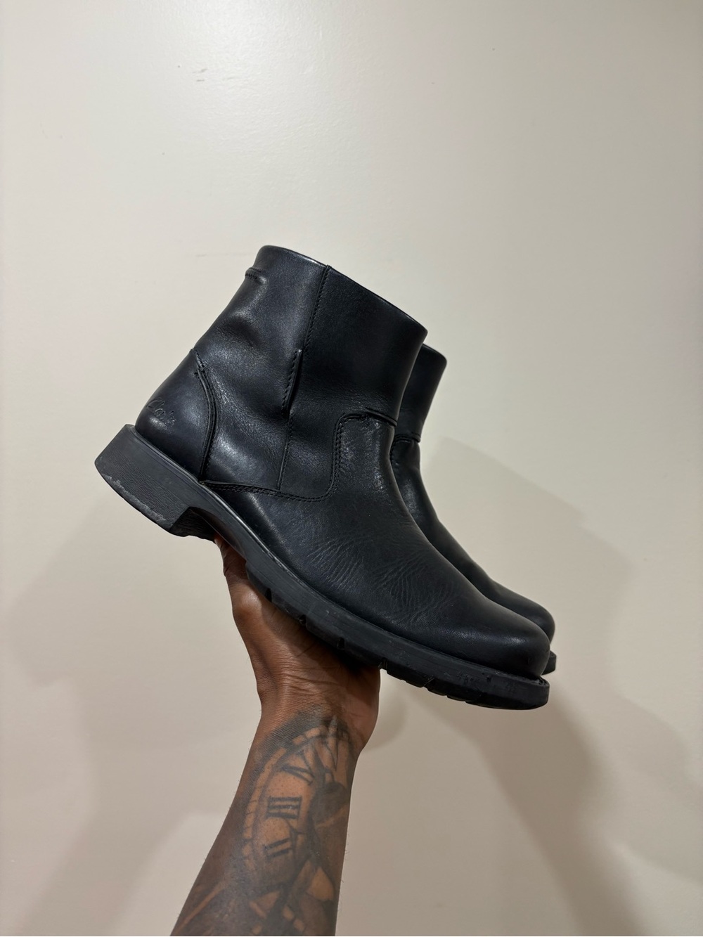 Classic Clarks Leather Chelsea Boots